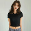 Solid Color Basic Short Sleeve Tee