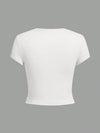 Solid Color Basic Short Sleeve Tee