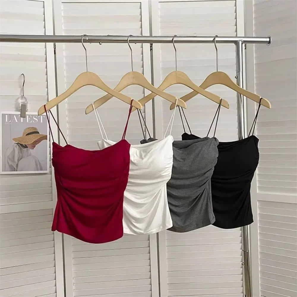 Waist Pleated Corset Top