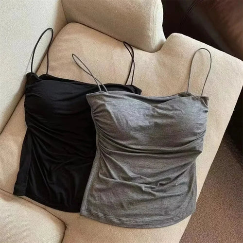 Waist Pleated Corset Top