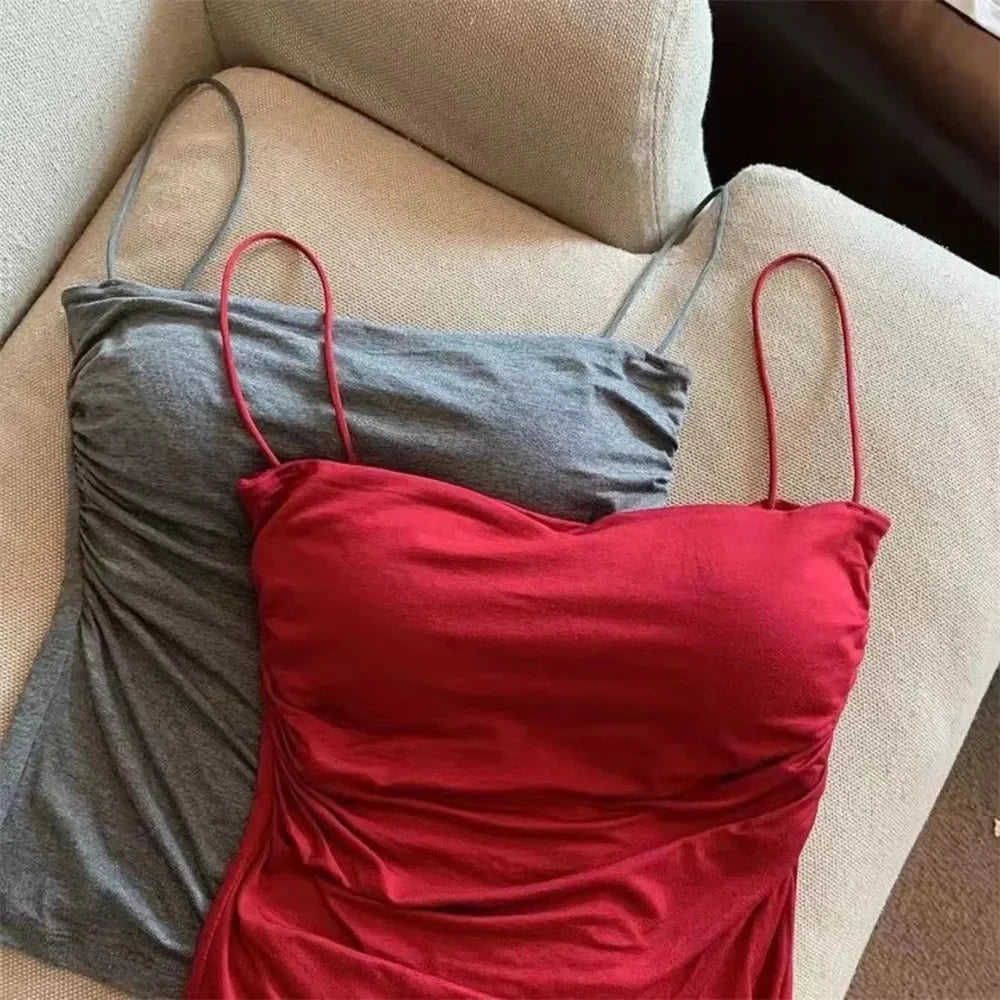 Waist Pleated Corset Top
