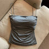 Waist Pleated Corset Top